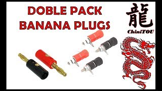 Packs de banana plugs 20 machos y 10 hembras de Aliexpress [upl. by Jaan]