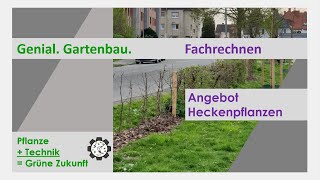 Fachrechnen  Angebot Heckenpflanzen  Tutorial 1 [upl. by Intirb]