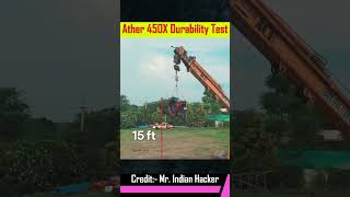 Durability Test of Ather 450X 💥  mrindianhackershorts automobile shorts [upl. by Ayotahs528]