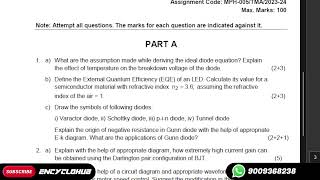 MSC PHYSICS Define the External Quantum Efficiency EQE of an LED Calculate value of semiconductor [upl. by Yrocaj]