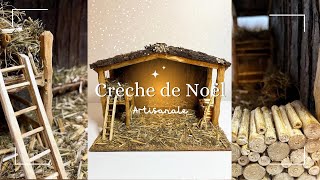 IDÉE CRÈCHE de NOËL artisanale en bois faite à la main [upl. by Musihc]