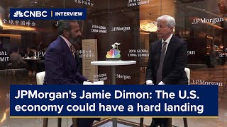 JPMorgans Jamie Dimon says the US economy could have a hard landing [upl. by Stutzman432]