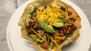 Taco Salad make your own shells [upl. by Sima]