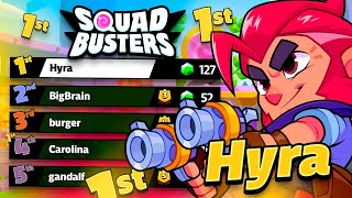 SQUAD BUSTERS 🔥 HYRA PUSH TOP 1 GLOBAL NEW GAME [upl. by Clarey]