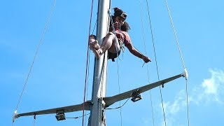 How to Splice Dyneema Lazy Jacks— Sailing Uma Step 142 [upl. by Colligan]