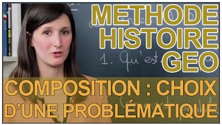 Composition  choix dune problematique  HistoireGéographie  Les Bons Profs [upl. by Crabb]