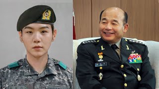 BTS News Today❗Military General Praises BTS’s Suga at the Camp Calling Him an Inspiration [upl. by Atsyrt]