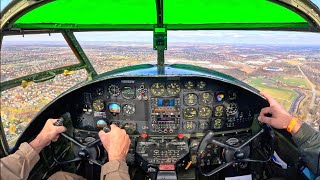 4K B25 Cockpit Flying  Low Level amp Formation Flying  TriState Warbird Museum [upl. by Market]