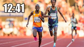 One Of The Greatest 5000 Meter Races Ive Seen  2023 Bislett Games  Kiplimo VS Kejelcha [upl. by Joub983]