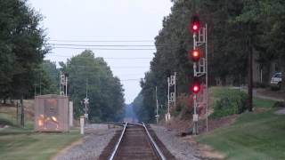 Waxhaw Downtown  Train Signal Medium Speed Clear to Stop [upl. by Jess474]