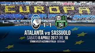 31ª giornata 12ª ritorno 8 aprile 2017 AtalantaSassuolo 11 [upl. by Breh]