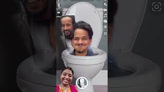 Snapchat filter challenge funny filterchallenge comedy shorts gaming games challange [upl. by Etiragram]