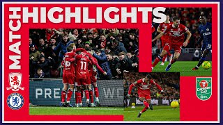 Match Highlights  Boro 1 Chelsea 0  Carabao Cup Semi Final First Leg [upl. by Canada]