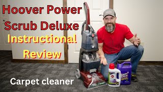 How to use a Hoover Power Scrub Deluxe Instructional Review video [upl. by Ezitram]