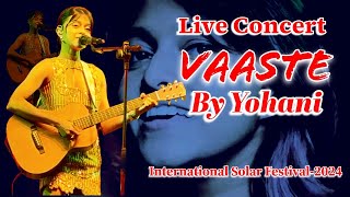 Yohani Live Concert in ISF 2024  Song  Vaaste song music liveconcert [upl. by Billy869]