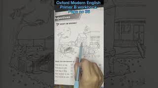 Adjectives Worksheet  Oxford Modern English primer B workbook page no 35 englishgrammar [upl. by Leban]