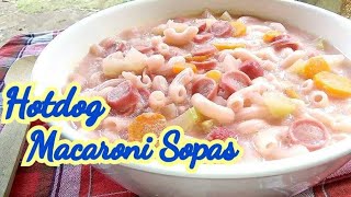 HOTDOG MACARONI SOPAS  HOTDOG MACARONI SOUP  COOK N SHARE PH [upl. by Leavitt]