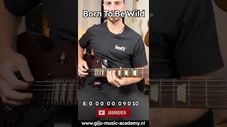 Born To Be Wild  Elektrische gitaar leren spelen beginners shorts gitaar [upl. by Heaps]