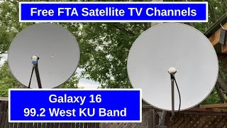 Satellite TV Channels on Satellite 99 West KU Band Galaxy 16 [upl. by Yuk969]