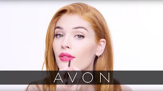 How to Apply Perfectly Matte Lipstick  Avon [upl. by Anwahsed]