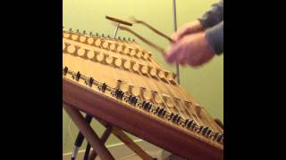 Bachs Bourée in Em on Dulcimer [upl. by Eibbed]