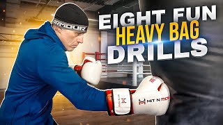 Eight quotFunquot Heavy Bag Drills [upl. by Katine]