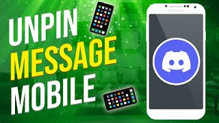 How To Unpin Messages On Discord Mobile 2022 [upl. by Alletse718]