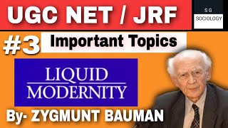 Zygmunt Baumans Liquid Modernity  SGSOCIOLOGY  jrf sociology [upl. by Pravit369]