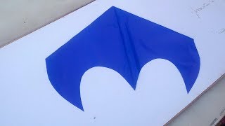 HOW TO MAKE LATEST INTERNATIONAL DESIGN KITE MAKING FLYING KITE  HOME MADE DIY KITE 2023 [upl. by Aennaej941]