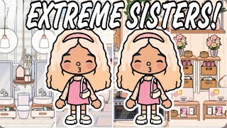 EXTREME SISTERS 😎 HOME DESING 🌍TOCA LIFE WORLD [upl. by Ahoufe240]