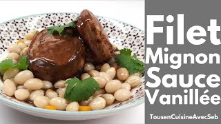 RECETTE de FILET MIGNON SAUCE VANILLÉE Tous en cuisine avec Seb [upl. by Philps294]