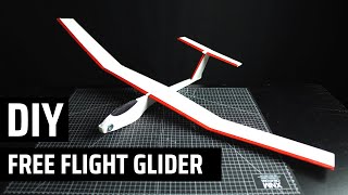 How to Make a Free Flight Foam Glider The simplest way EVER [upl. by Arlena]