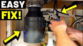 GARBAGE DISPOSAL NOT WORKING Try These Easy Fixes 3 Sink Disposal RepairsMore Tips  Tricks [upl. by Broderic]