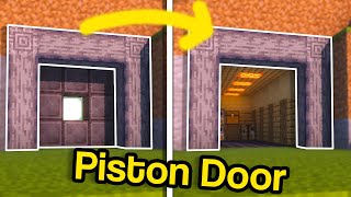 Minecraft How to Make a Spiral 3x3 Piston Door Vault [upl. by Meekahs157]