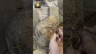 Part 10 HandmadeStone StoneArt StoneCraft HandcraftedStone StoneArtist Short [upl. by Ecire]