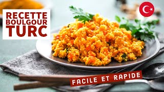 Boulgour Turc Recette  Bulgur Facile et Rapide  Repas diner rapide [upl. by Phillane]