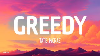 Tate McRae  Greedy Sped Up Lyrics [upl. by Siletotsira]