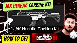 How to unlock JAK Heretic Carbine Kit in Warzone and MW3 modernwarfare 3  by borntoplaygames [upl. by Anneres]