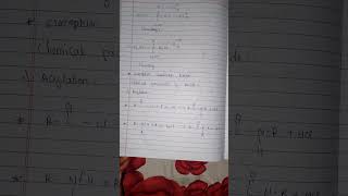 Amines notes  chapter 13 chemistry cbseboard notes class12chemistry viralshorts shorts [upl. by Rollet]