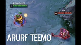 League of Legends  ARURF SNOW BATTLE  FULL AD TEEMO Ultra Rapid Fire 2017 [upl. by Eiralih]