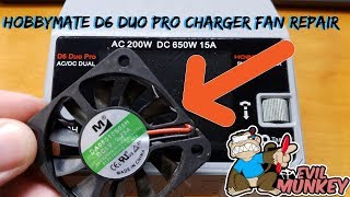 HobbyMate D6 Duo Pro Charger Fan Repair [upl. by Dazhehs]