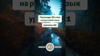 161 english A1 CEFR переведи 20 прилагательных на русский язык [upl. by Josee]