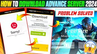 ADVANCE SERVER DOWNLOAD PROBLEM SOLVED  HOW TO DOWNLOAD FREE FIRE ADVANCE SERVER OB47 [upl. by Lois275]