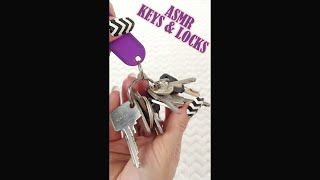 ASMR Jingling Keys amp Opening Locks [upl. by Pinkham]