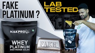 NAKPRO PLATINUM WHEY PROTEIN ISOLATE LAB TESTED AFTER 1 YEAR  review health fitness youtube [upl. by Nelav]