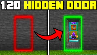 🦅 Minecraft Bedrock 120  Easy Hidden Door Tutorial [upl. by Eissolf]