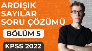 5 KPSS Matematik  Ardışık Sayılar Soru Çözümü 1 [upl. by Atirec]