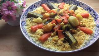 Recette couscous orientale 100 marocain [upl. by Adnarim]