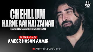 Ameer Hasan Aamir  Chehllum Karne Aai Hai Zainab  Noha Arbaeen 20181440 [upl. by Akin]