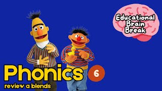 Review A Blends  Educational Brain Break  Sesame Street [upl. by Puklich]